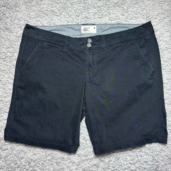 American Eagle Shorts Womens 6 Stretch Chino Pockets Belt Loops Work Casual Vaca - Picture 1 of 3